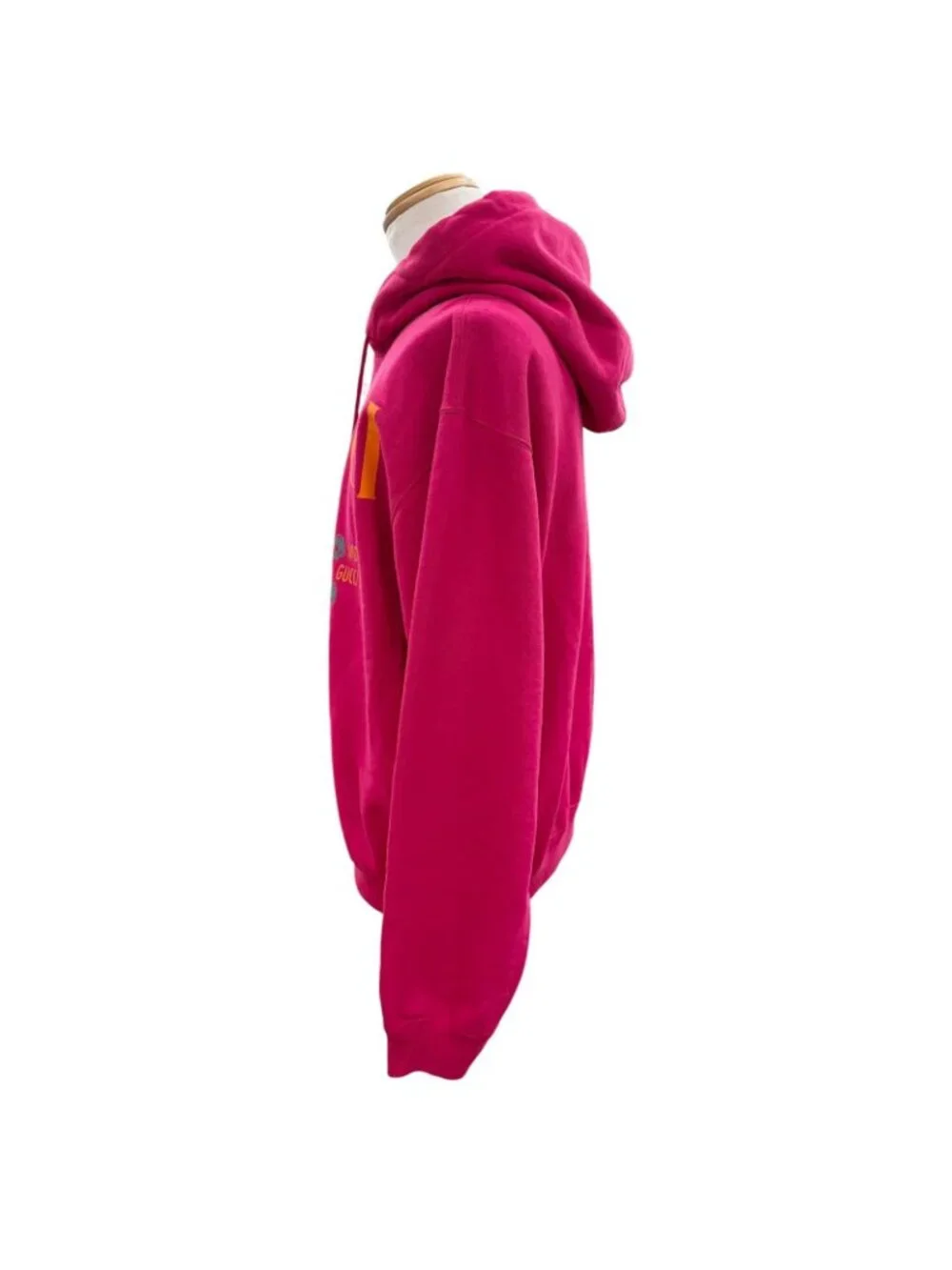 Gucci Cotton 100% Logo Print Pullover Hoodie Pink XS